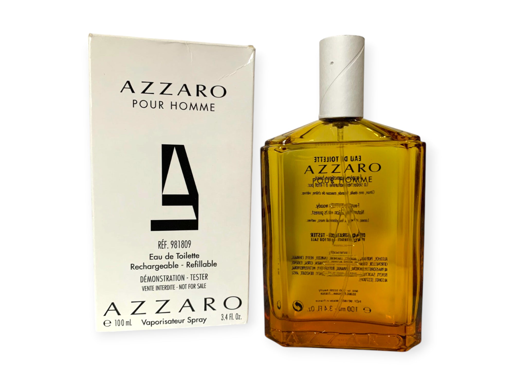 AZZARO POUR HOMME MALE 100ML EDT SPRAY TESTER