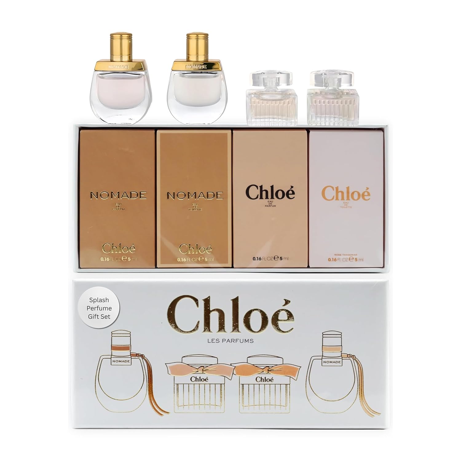 CHLOE WOMEN 4 MINI SET WITH SIGNATURE 5ML EDP + SIGNATURE 5ML EDT + NOMADE 5ML EDP + NOMADE 5ML EDT