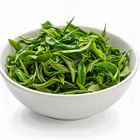 Green tea leaves