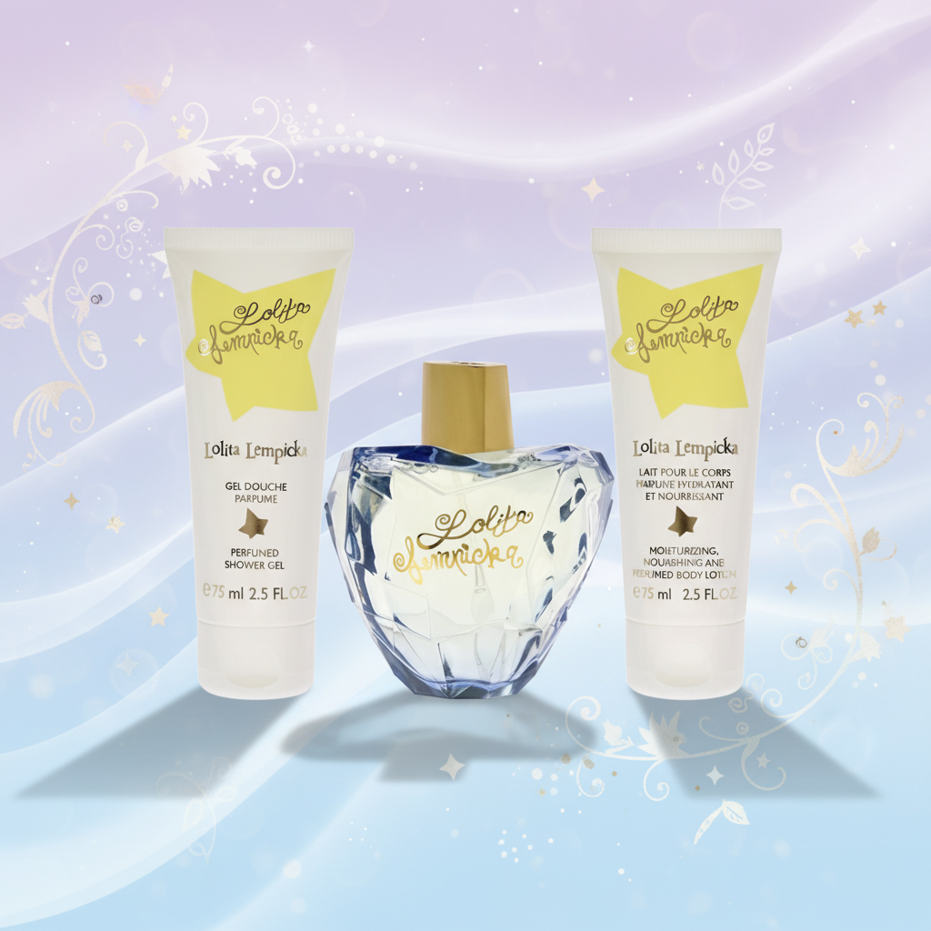 LOLITA LEMPICKA 3PC GIFT SET W- 3.4OZ EDP + 2.5OZ BODY LOTION + 2.5OZ SHOWER GEL