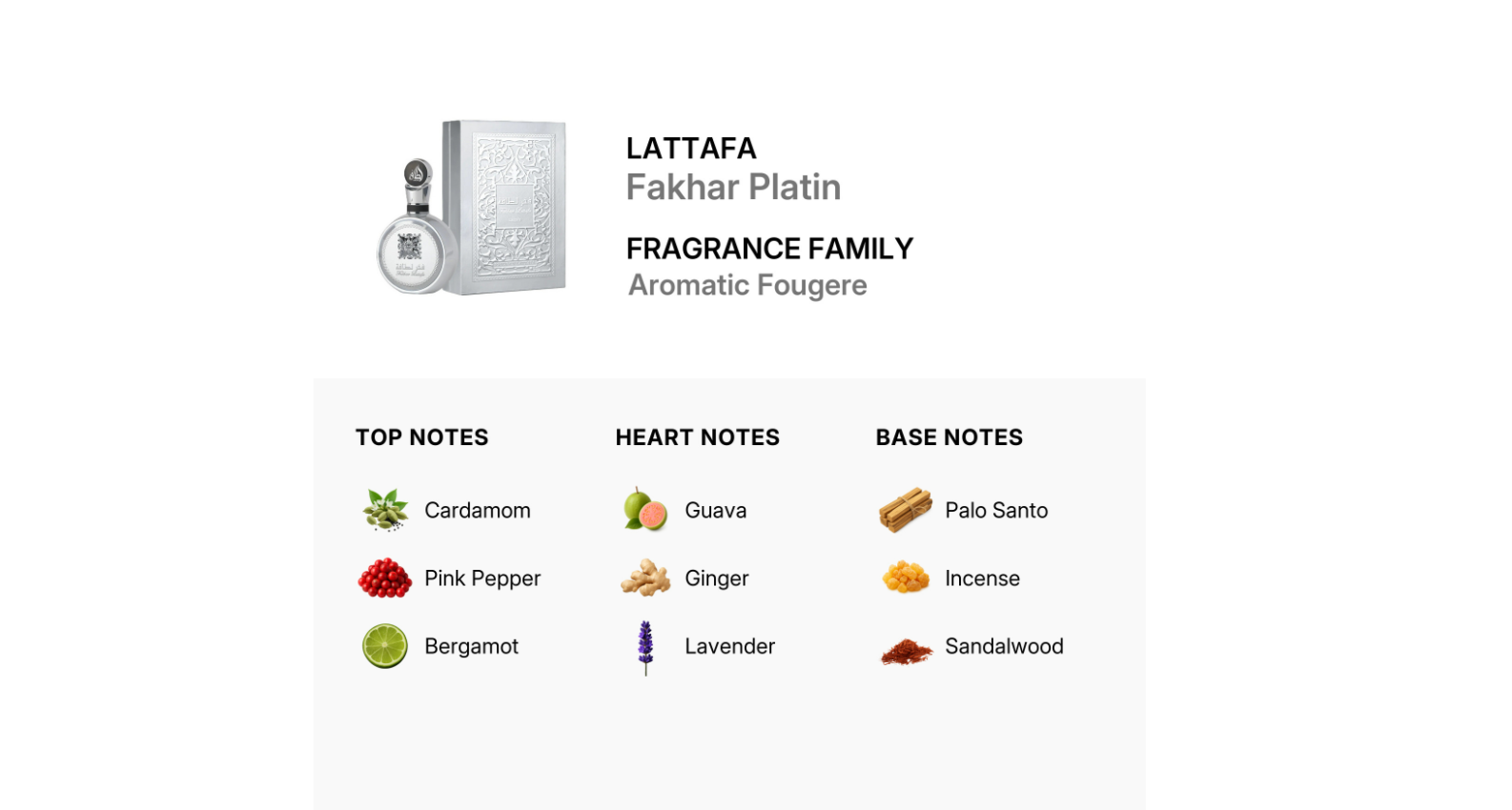 Lattafa Fakhar Platin 100ml EDP Spray