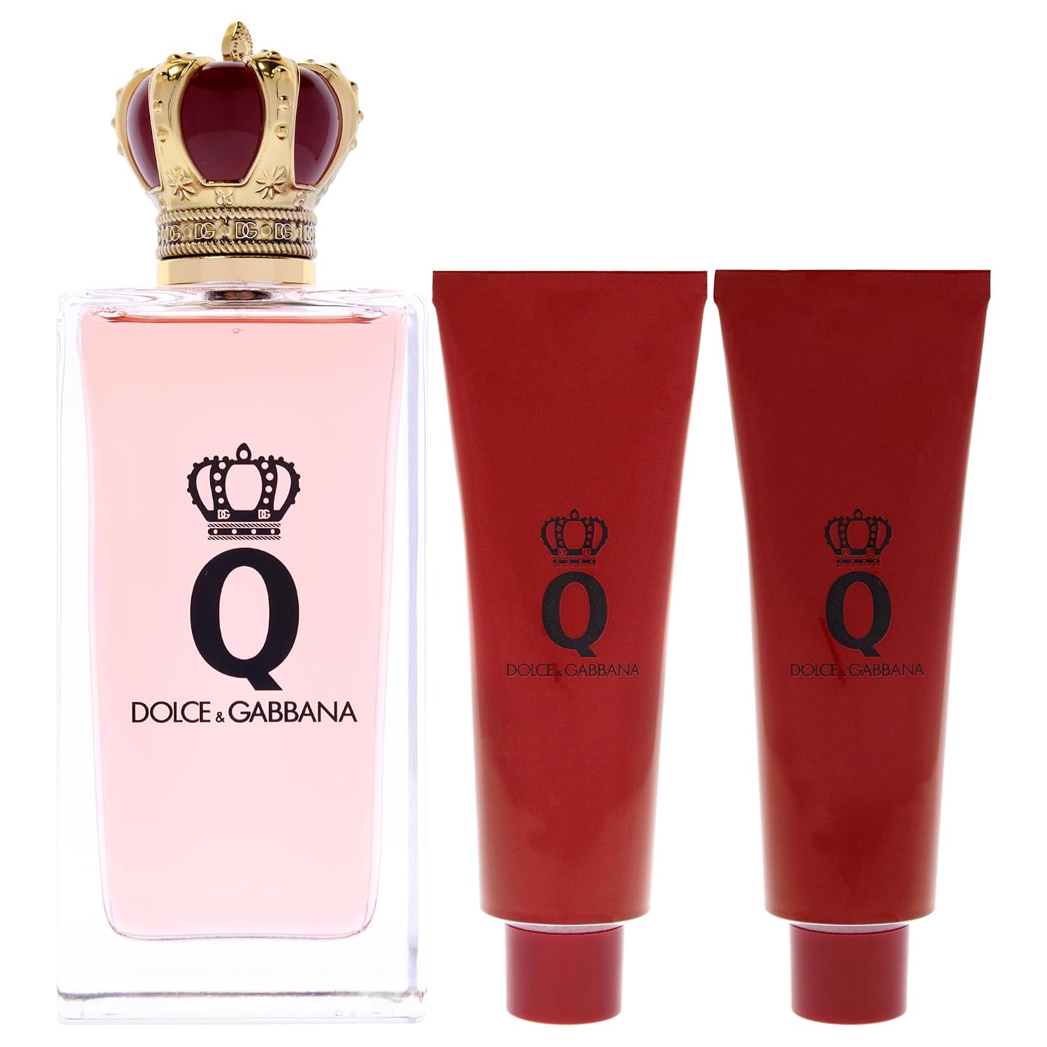 DOLCE & GABANNA Q WOMEN 3PSC SET WITH 100ML EDP +  50ML S/G + 50ML B/L