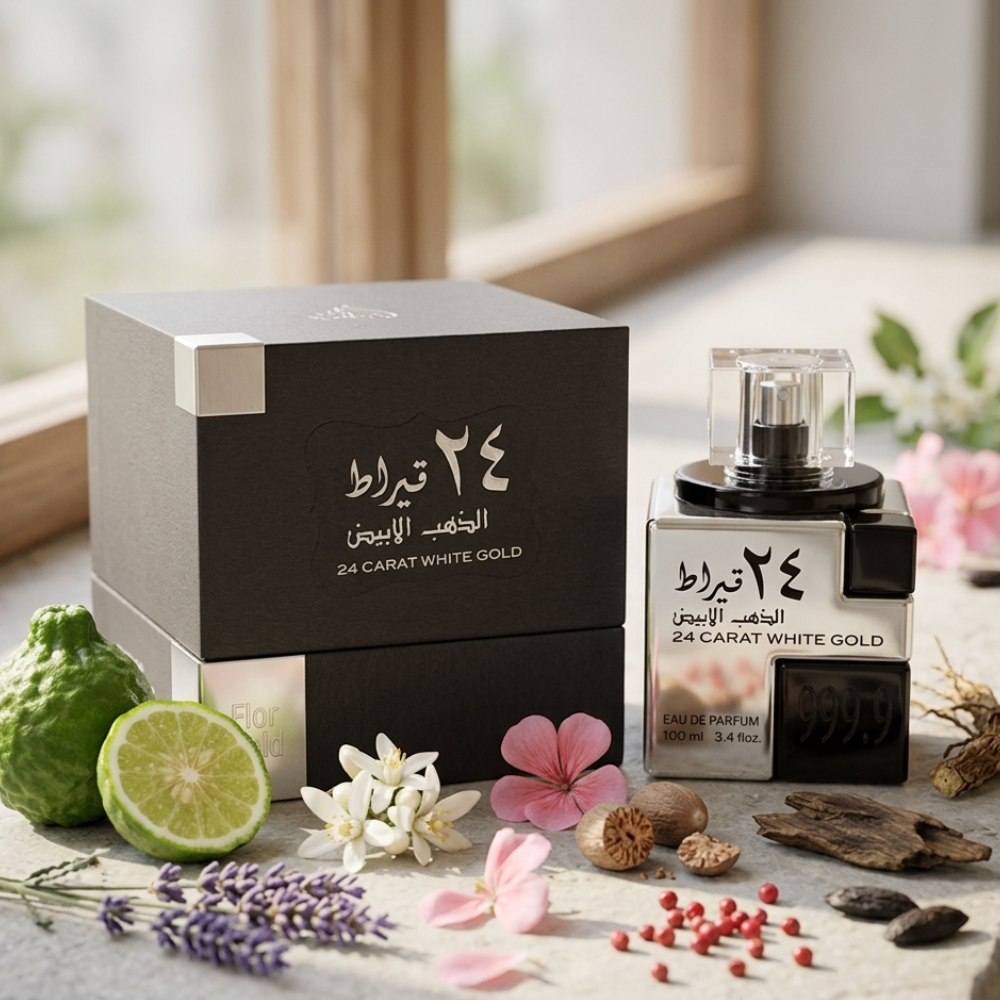 LATTAFA 24 CARAT WHITE GOLD 100ML EDP SPRAY