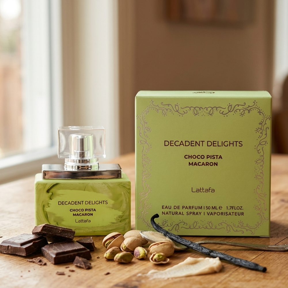 LATTAFA DECADENT DELIGHTS MACARON CHOCO PISTA 50ML