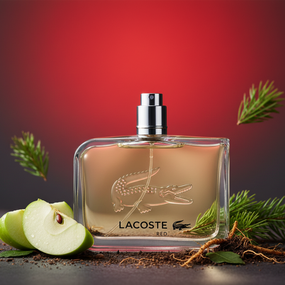 LACOSTE RED MEN 125ML EDT SPRAY TESTER