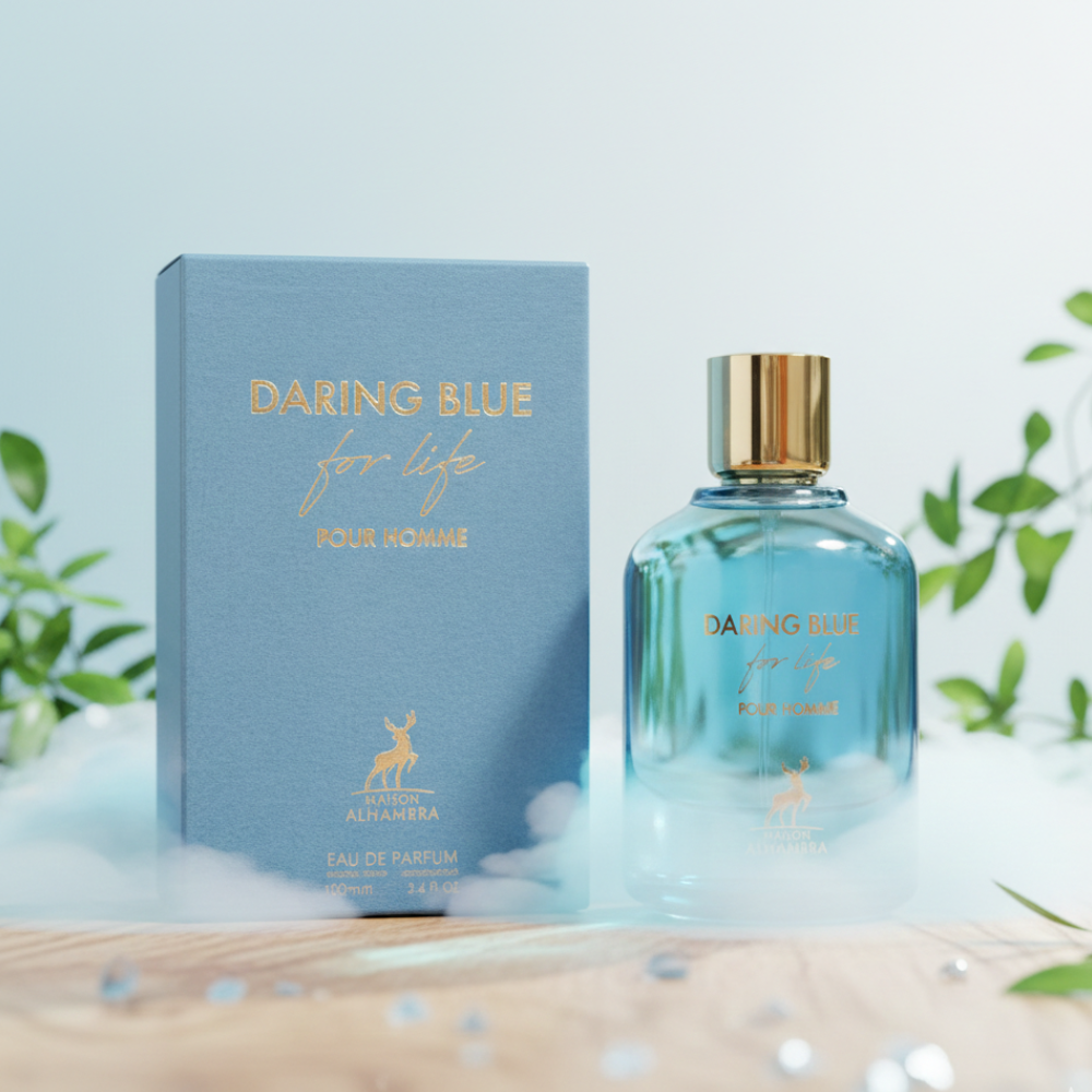 AL HAMBRA DARING BLUE FOR LIFE POUR HOMME 100ML EDP SPRAY