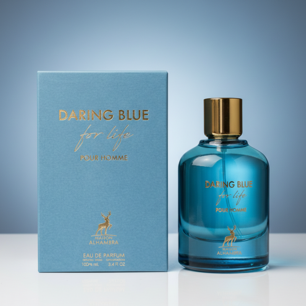 AL HAMBRA DARING BLUE FOR LIFE POUR HOMME 100ML EDP SPRAY