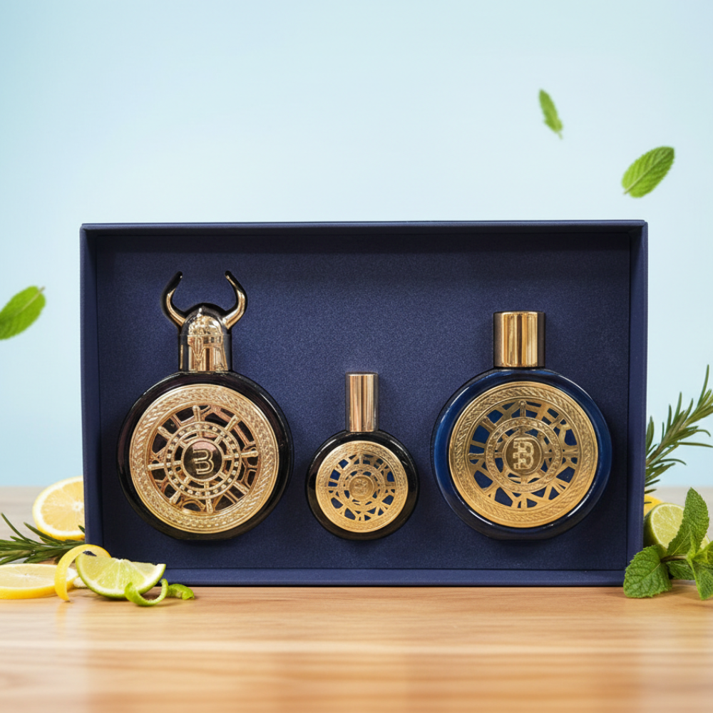 BHARARA VIKING BEIRUT 3 PCS GIFT SET WITH 100ML PARFUM SPRAY +