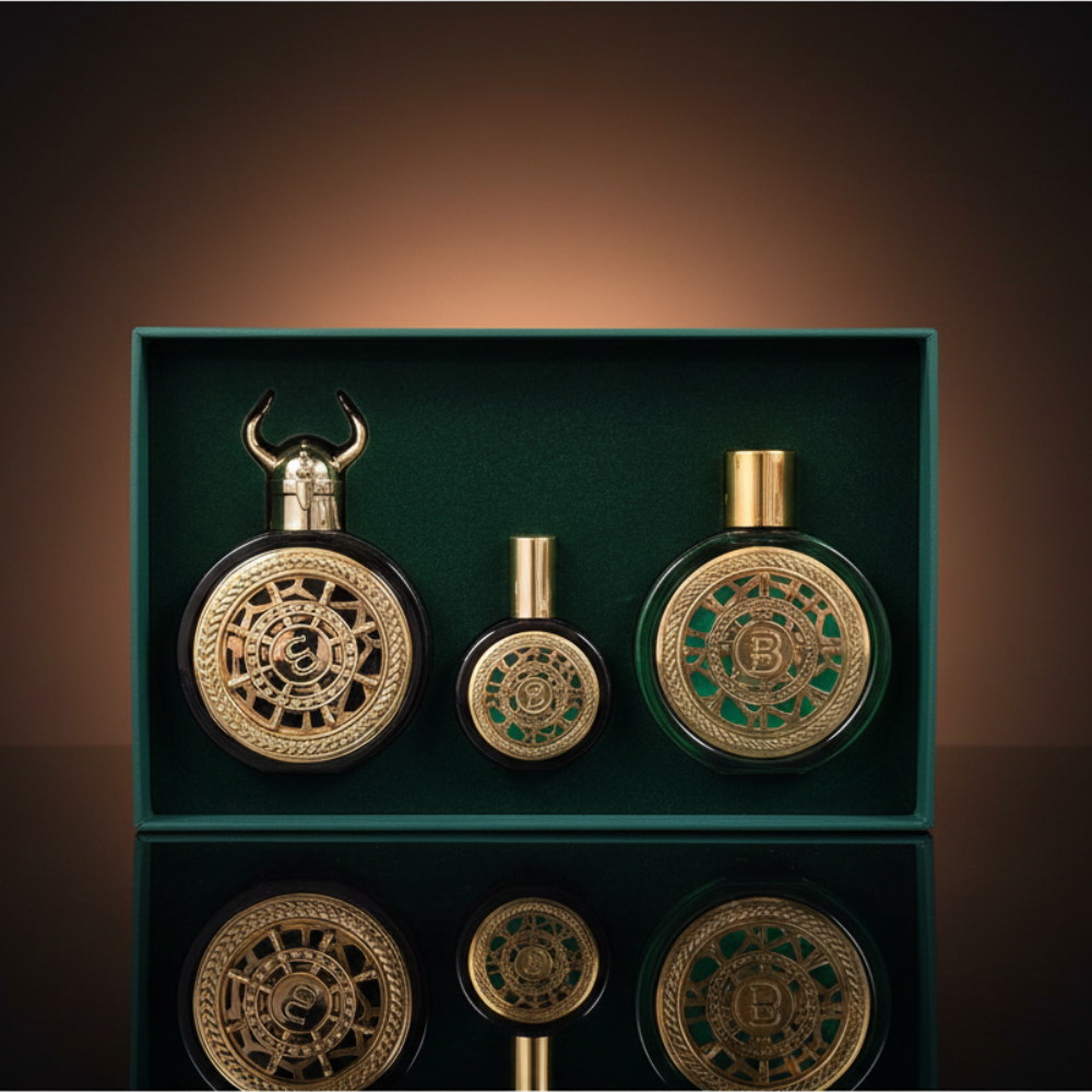 BHARARA VIKING DUBAI 3 PCS GIFT SET WITH 100ML PARFUM SPRAY +