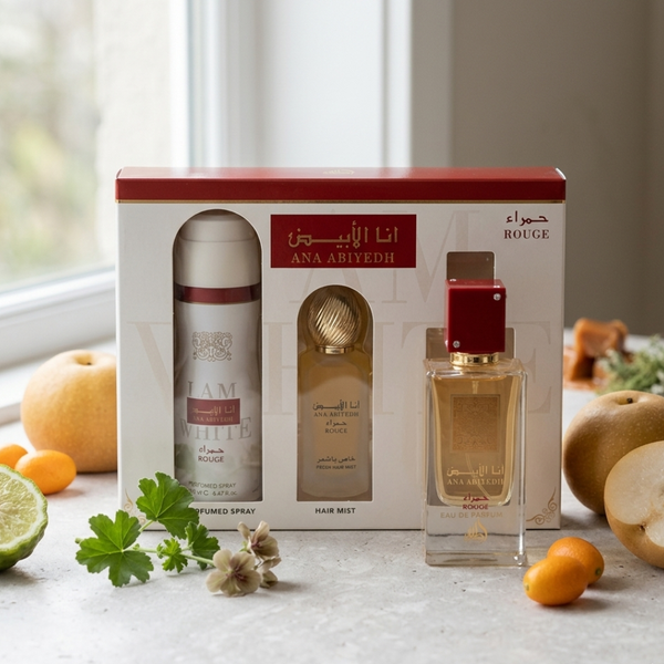 LATTAFA ANA ABIYEDH ROUGE 3 PCS GIFT SET