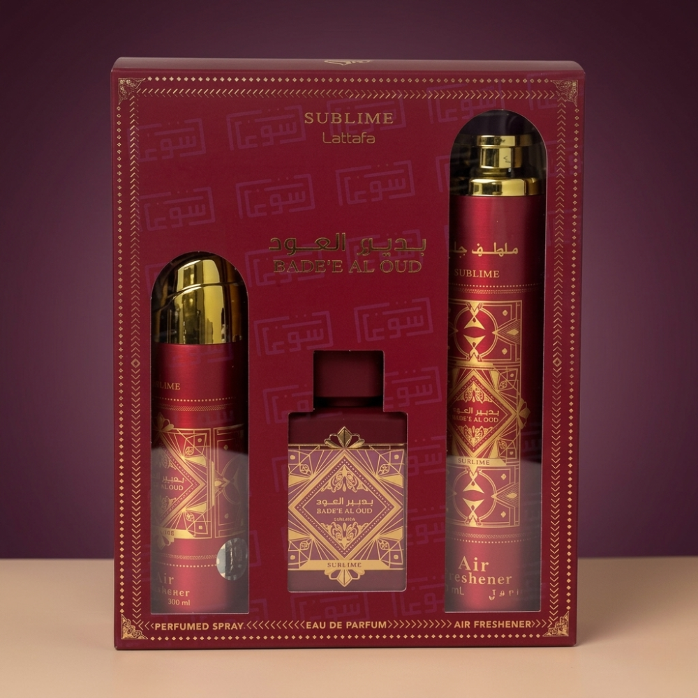 LATTAFA BADEE AL OUD SUBLIME 3 PCS GIFT SET