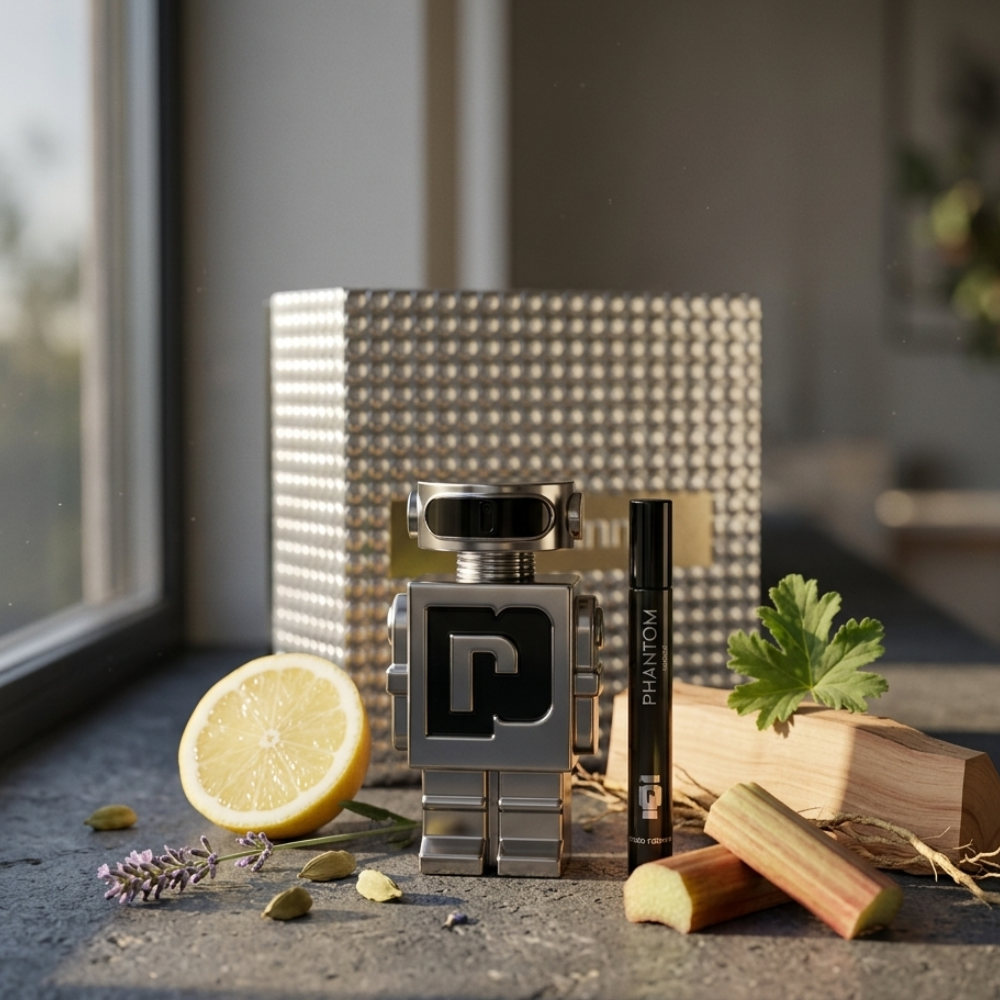 PACO RABANNE PHANTOM PARFUM MEN 2 PSC GIFT SET  100ML EDT+ 10ML EDT