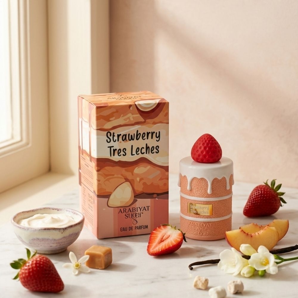 ARABIYAT PRESTIGE SUGAR STRAWBERRY TRES LECHES100ML EDP SPRAY