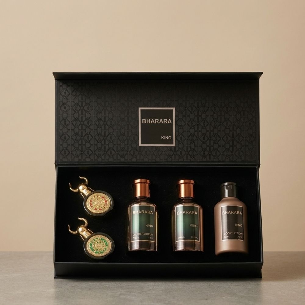BHARARA KING 5 PCS GIFT SET (EDP + LOTION + VIKING MINIS )