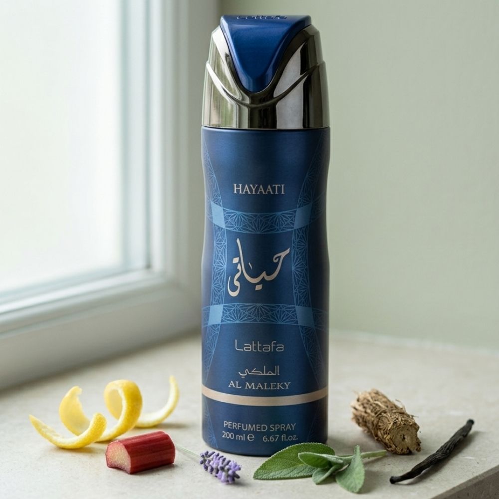 LATTAFA HAYAATI AL MALEKY UNISEX 200ML DEO SPRAY