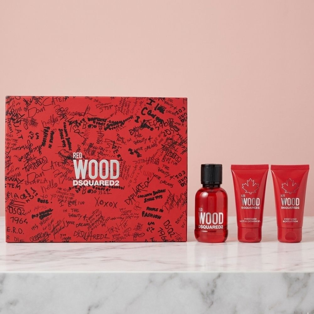 DSQUARED2 WOOD POUR FEMME 3PSC GIFT SET 50ML EDT + 50ML BL + 50ML SG