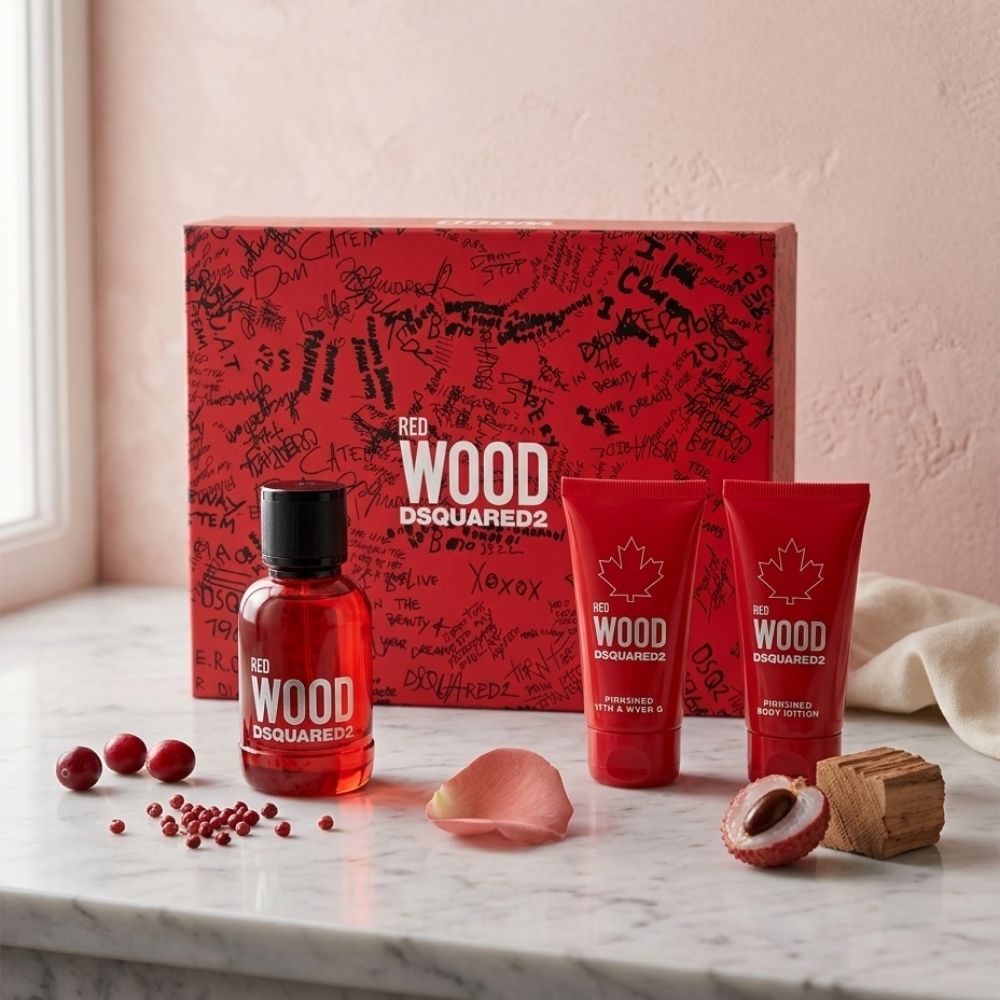 DSQUARED2 WOOD POUR FEMME 3PSC GIFT SET 50ML EDT + 50ML BL + 50ML SG