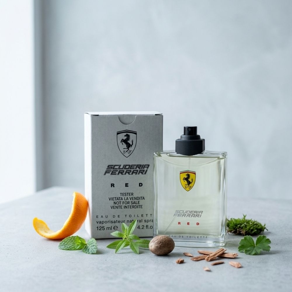 FERRARI RED MEN 125ML EDT SPRAY TESTER