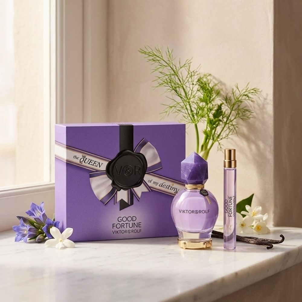 VIKTOR & ROLF GOOD FORTUNE WOMEN 2PC GIFT SET WITH 7ML EDP + 1.2ML EDP