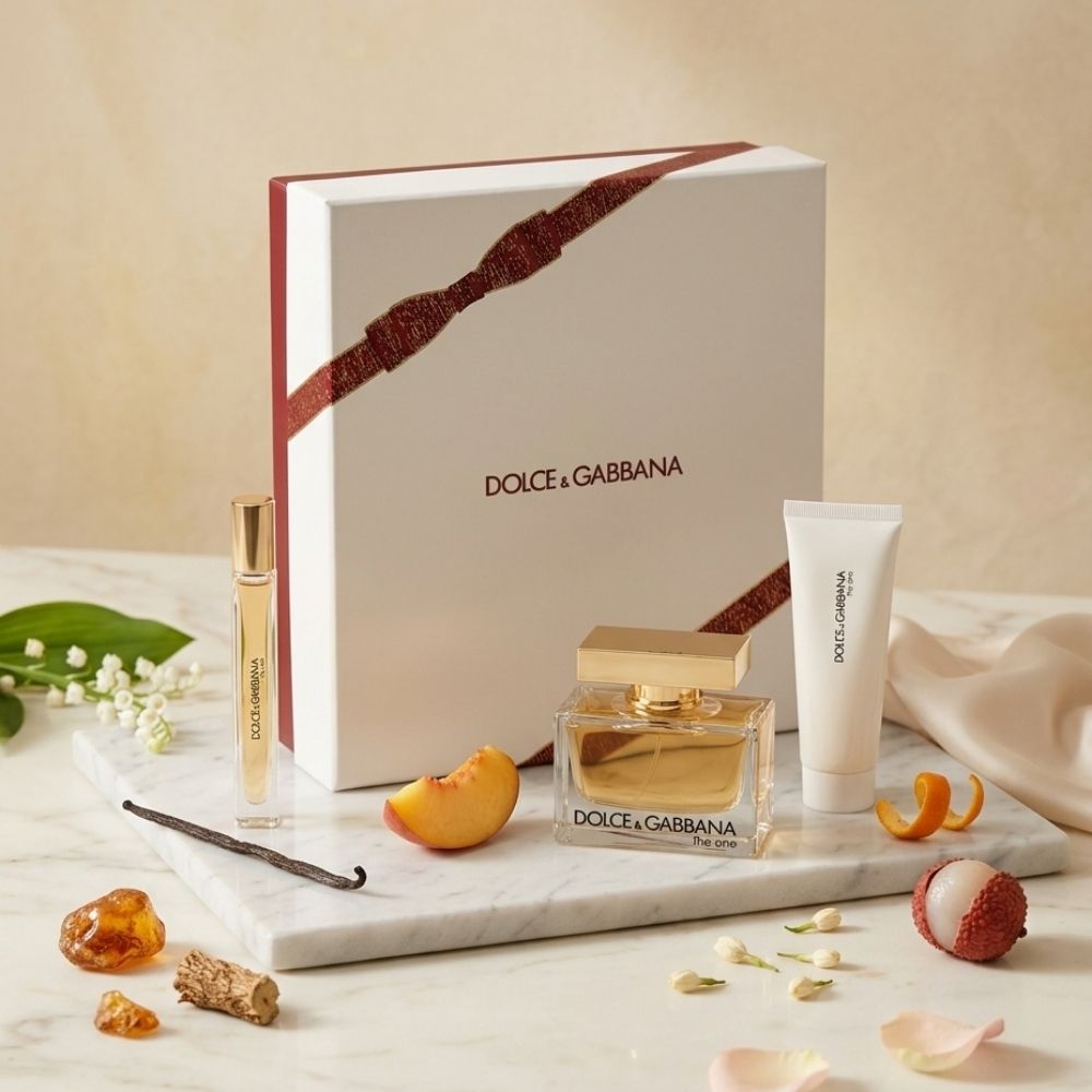 DOLCE & GABBANA THE ONE WOMEN 3 PSC. GIFT SET WITH 75ML EDP + 10ML EDP + 50ML B/L