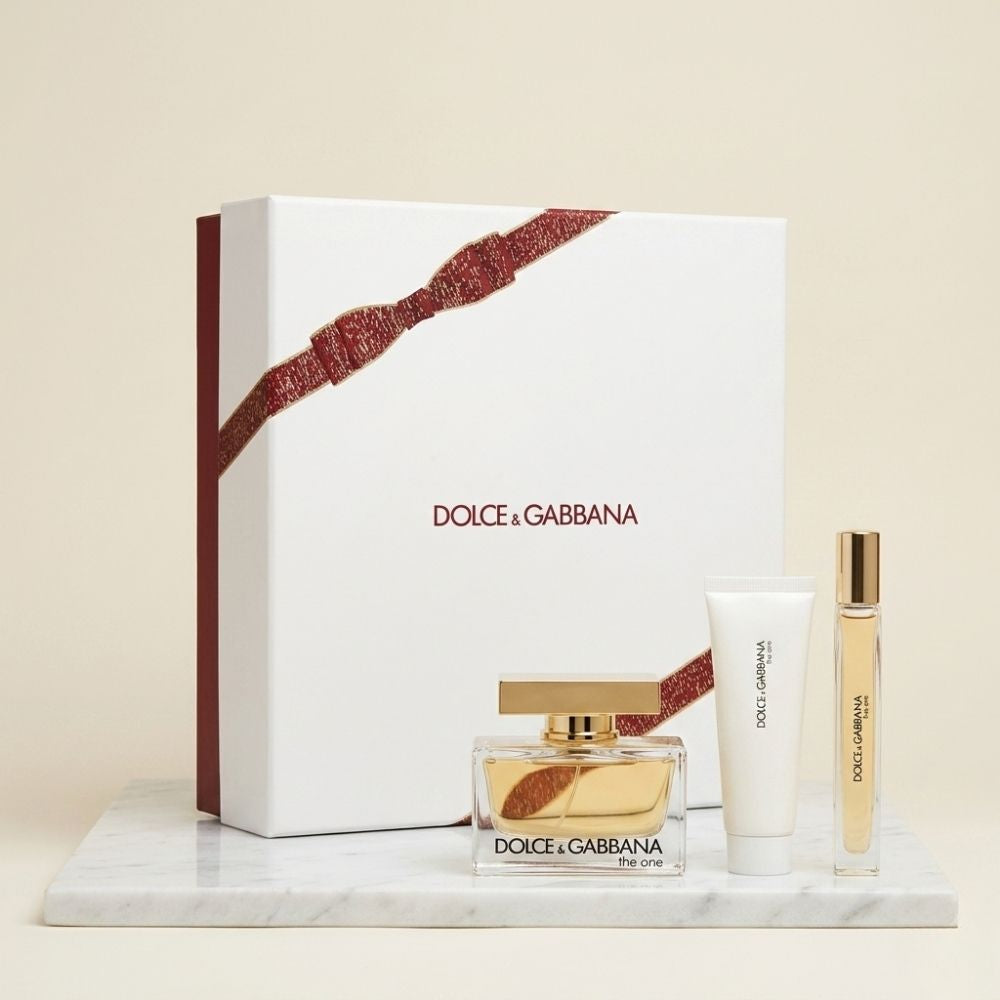 DOLCE & GABBANA THE ONE WOMEN 3 PSC. GIFT SET WITH 75ML EDP + 10ML EDP + 50ML B/L