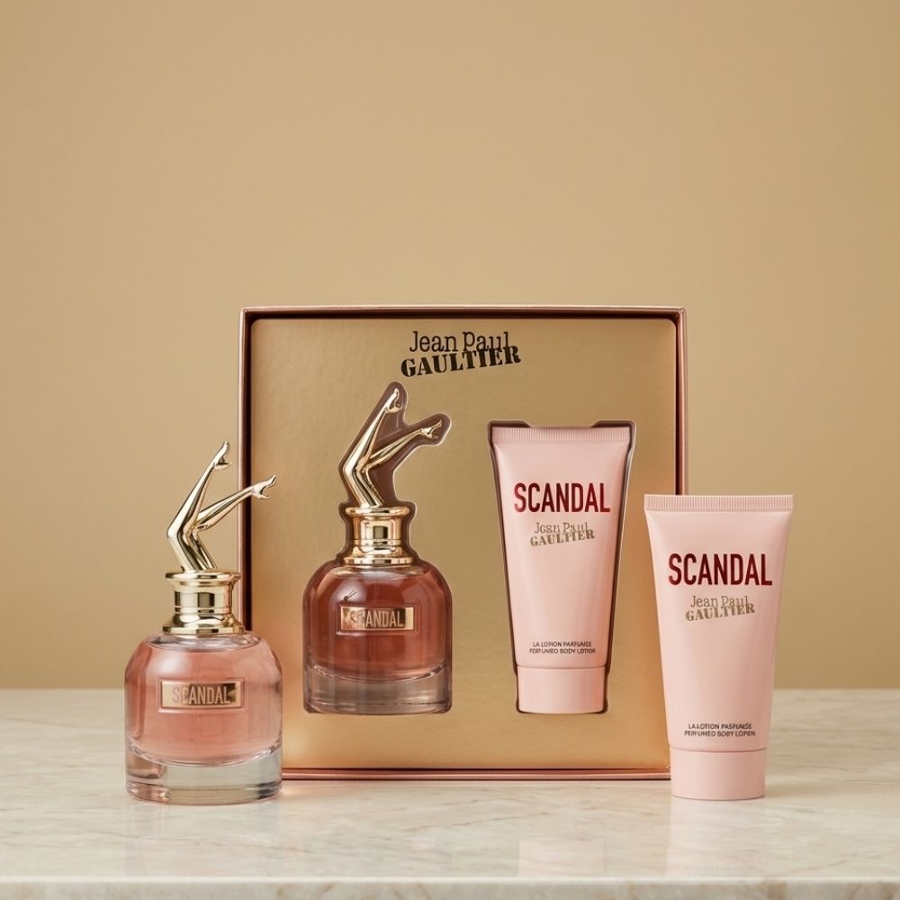 JEAN PAUL GAULTIER SCANDAL WOMEN 2 PSC. GIFT SET WITH 80ML EDP + 75ML BL