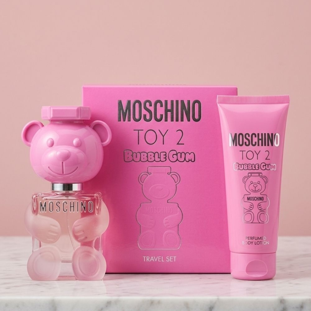 MOSCHINO TOY 2 BUBBLEGUM WOMEN 2PSC GIFT SET WITH 30ML EDT + 50ML BODY LOTION
