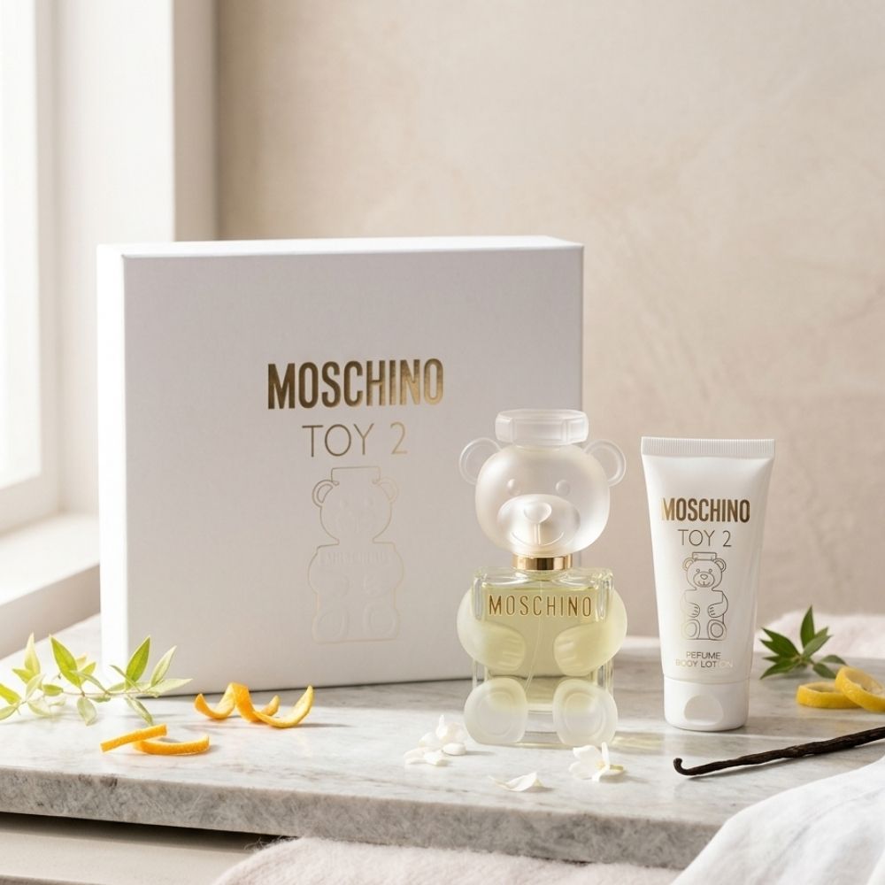 MOSCHINO TOY 2 WOMEN 2PSC GIFT SET WITH 30ML EDP + 50ML BODY LOTION