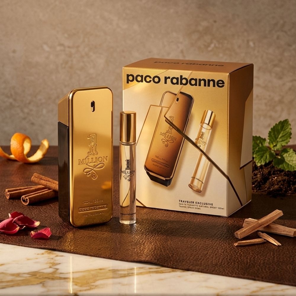 PACO RABANNE ONE MILLION MEN 2PSC GIFT SET WITH 100ML EDT + 10ML MG