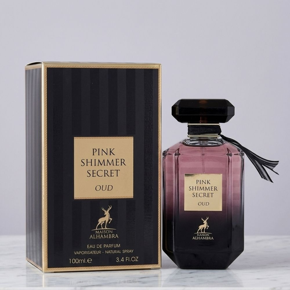 AL HAMBRA PINK SHIMMER SECRET OUD 100ML EDP SPRAY