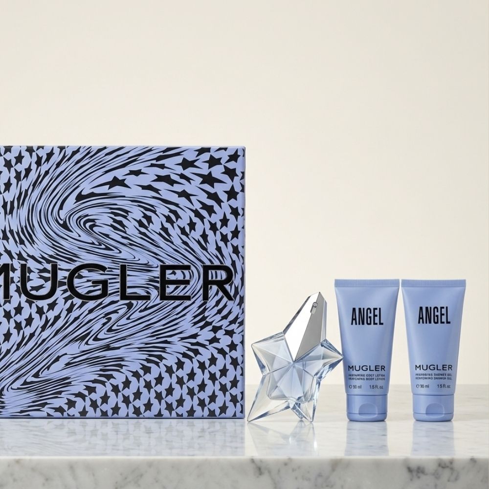 THIERRY MUGLER ANGEL 3PSC GIFT SET WITH 25ML EDP + 50ML BODY LOTION + 50ML SHOWER GEL