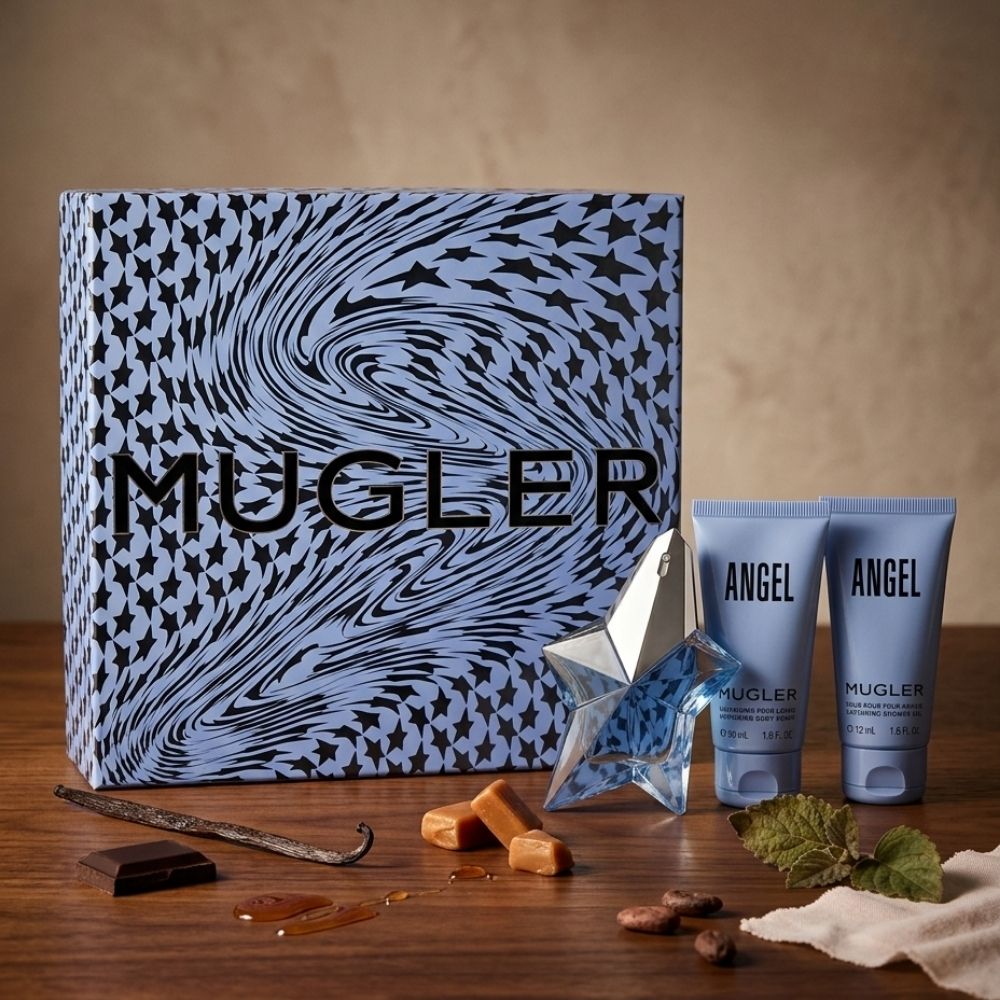 THIERRY MUGLER ANGEL 3PSC GIFT SET WITH 25ML EDP + 50ML BODY LOTION + 50ML SHOWER GEL