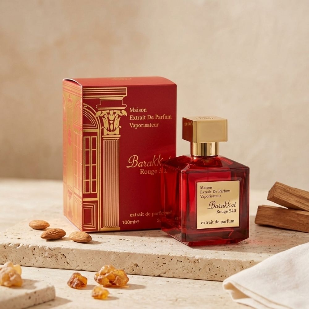 FRAGRANCE WORLD BARAKKAT ROUGE 540 EXTRAIT DE PARFUM UNISEX 100ML SPRAY