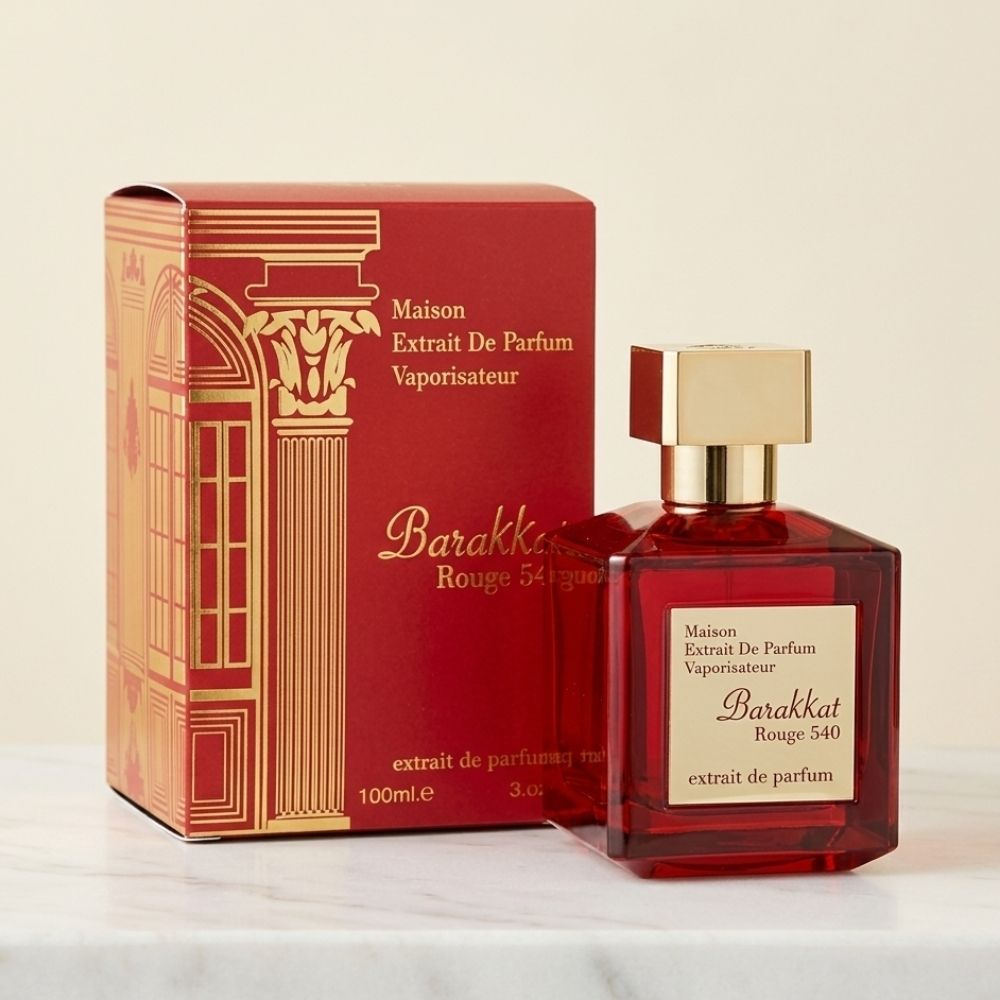 FRAGRANCE WORLD BARAKKAT ROUGE 540 EXTRAIT DE PARFUM UNISEX 100ML SPRAY