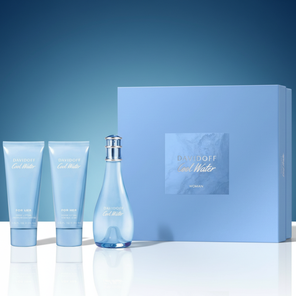 DAVIDOFF COOL WATER 3 PCS SET FOR WOMEN