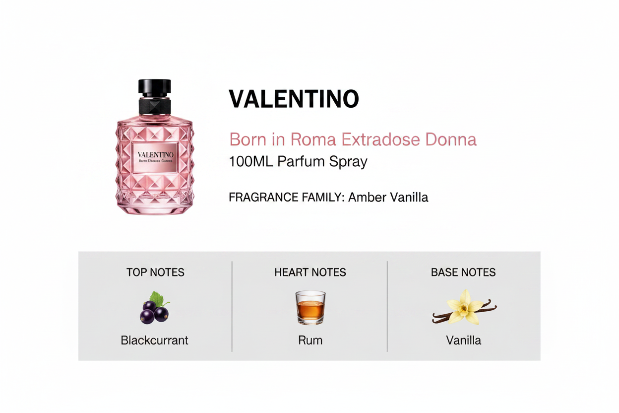 VALENTINO DONNA BORN IN ROMA EXTRADOSE 100ML PARFUM SPRAY